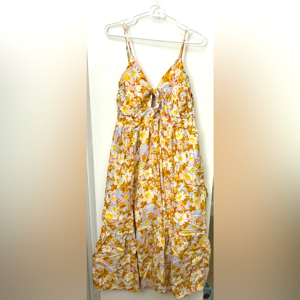 Floral Orange Sundress